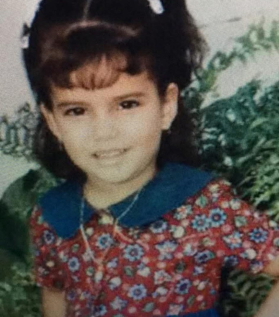 Danay Fernandez de niña en Cuba
